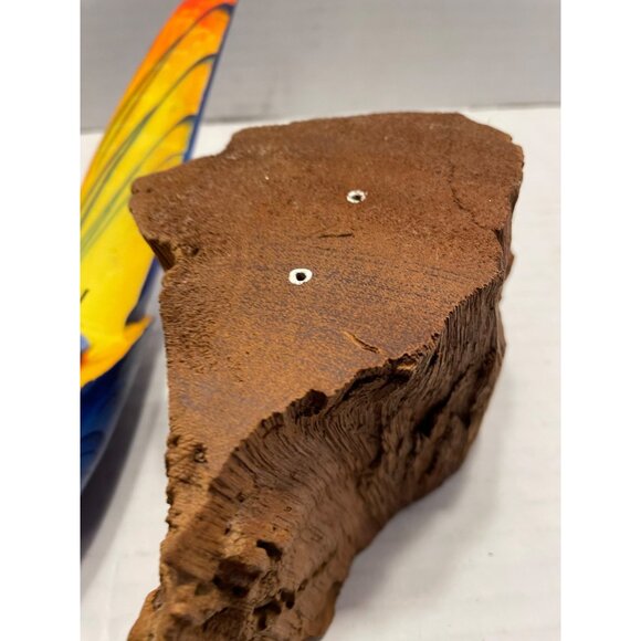 Vintage Brazilian Hand- Crafted Parrot 11" Marked - Picture 7 of 16